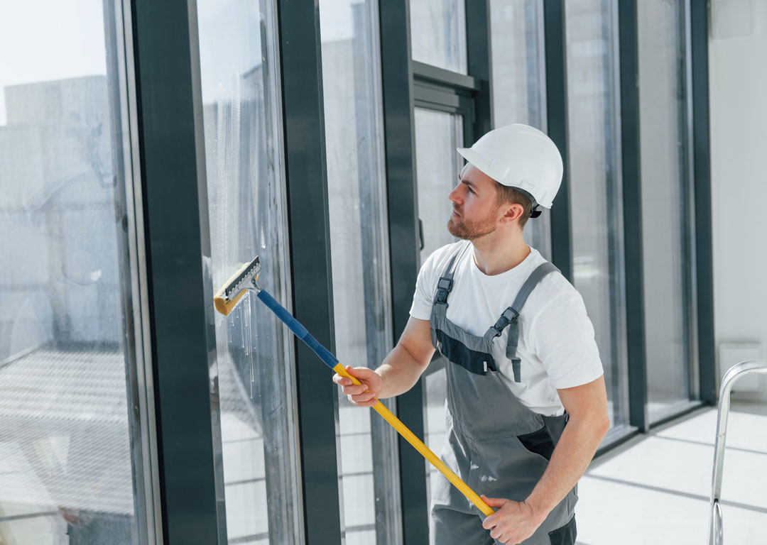 08 تنظيف الزجاج والواجهات